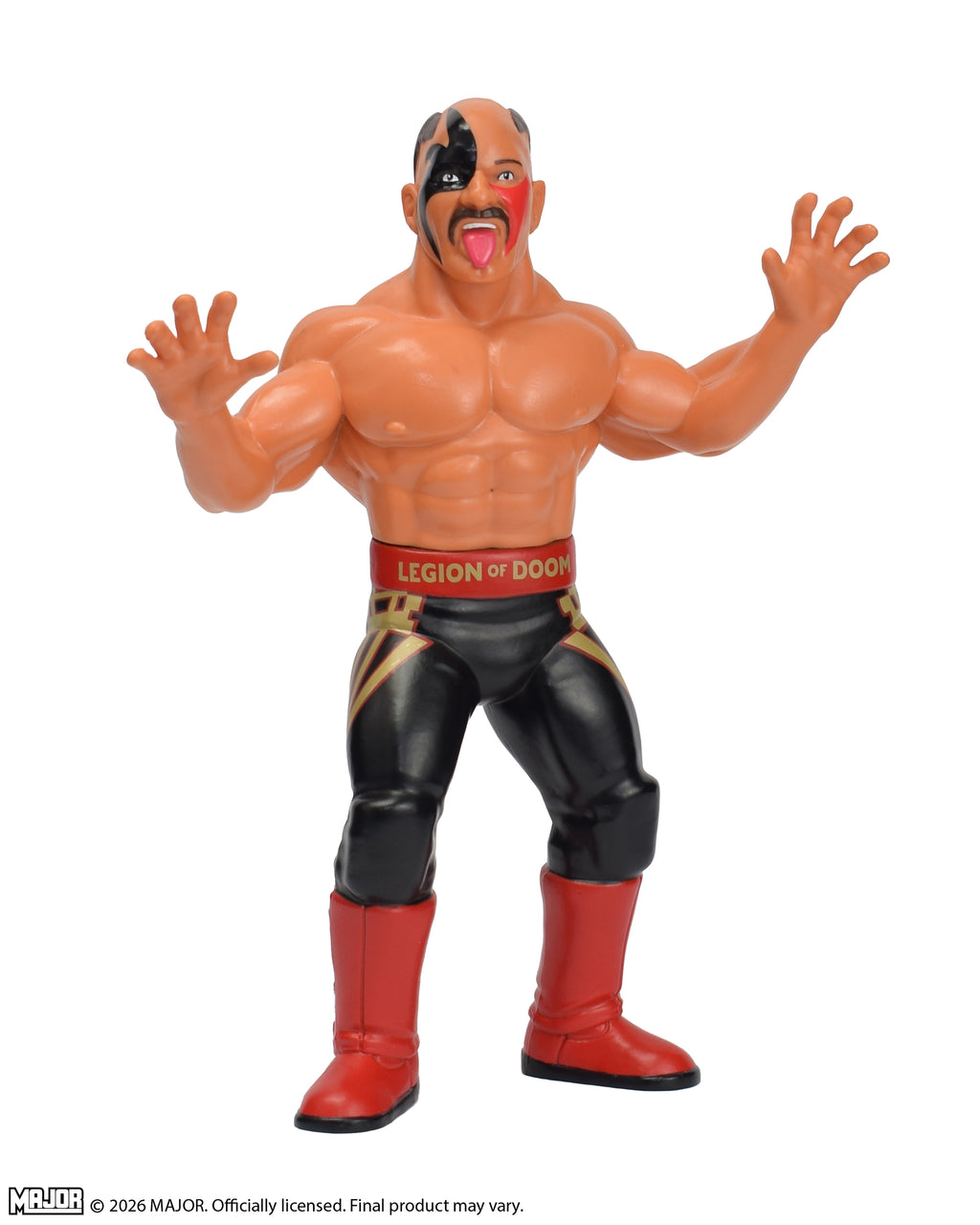 Road Warrior Hawk (Gold) Big Rubber Guy Action Figure, 1980s Retro 8" Collectible Toy (FREE US SHIPPING - SHIPS IN OCTOBER)