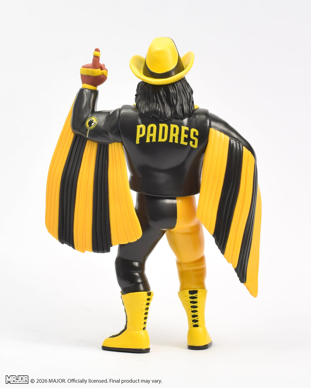 "Macho Man" Randy Savage MLB Padres Big Rubber Guy Action Figure, 1980s Retro 8" Collectible Toy