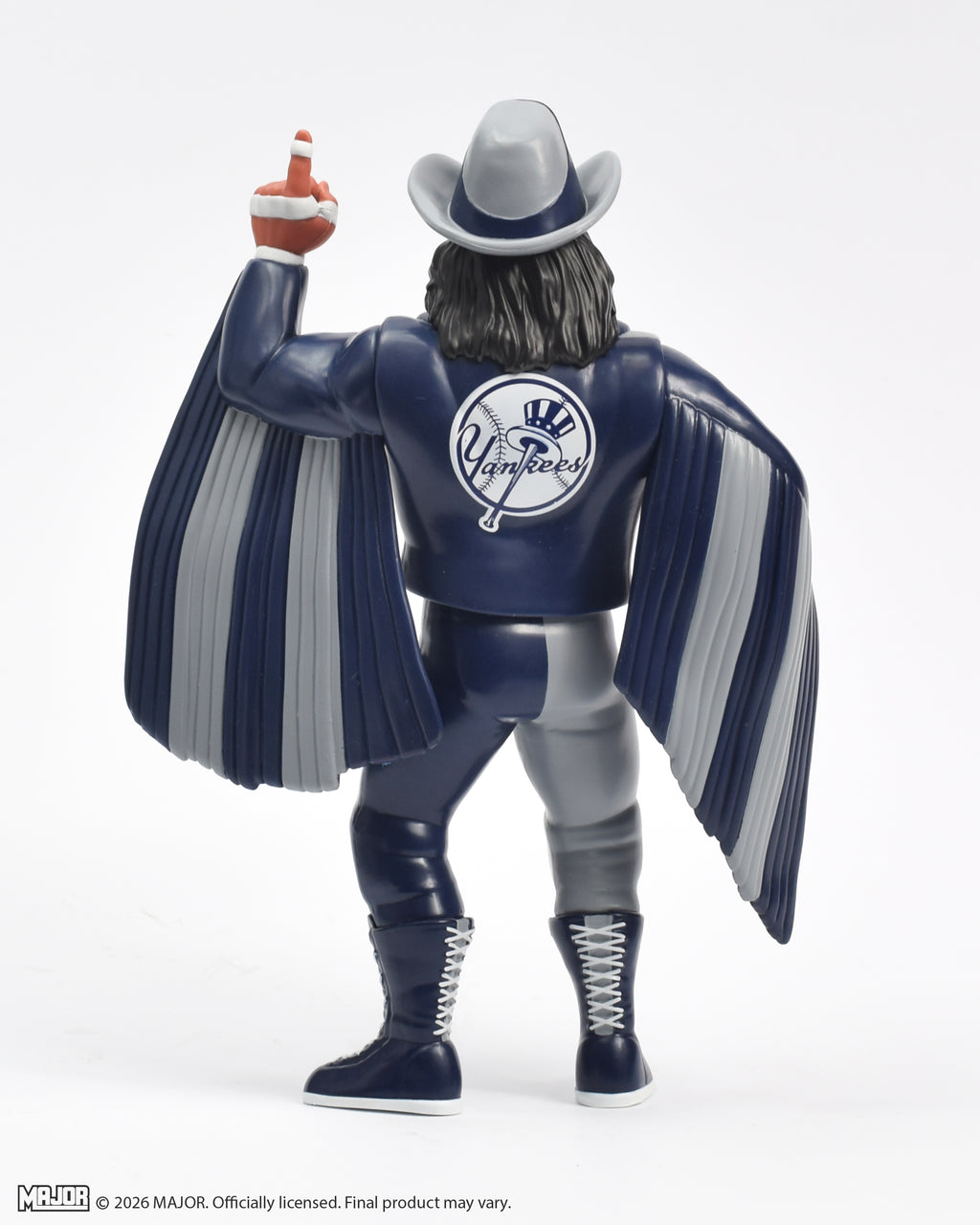 "Macho Man" Randy Savage MLB New York Yankees Big Rubber Guy Action Figure, 1980s Retro 8" Collectible Toy
