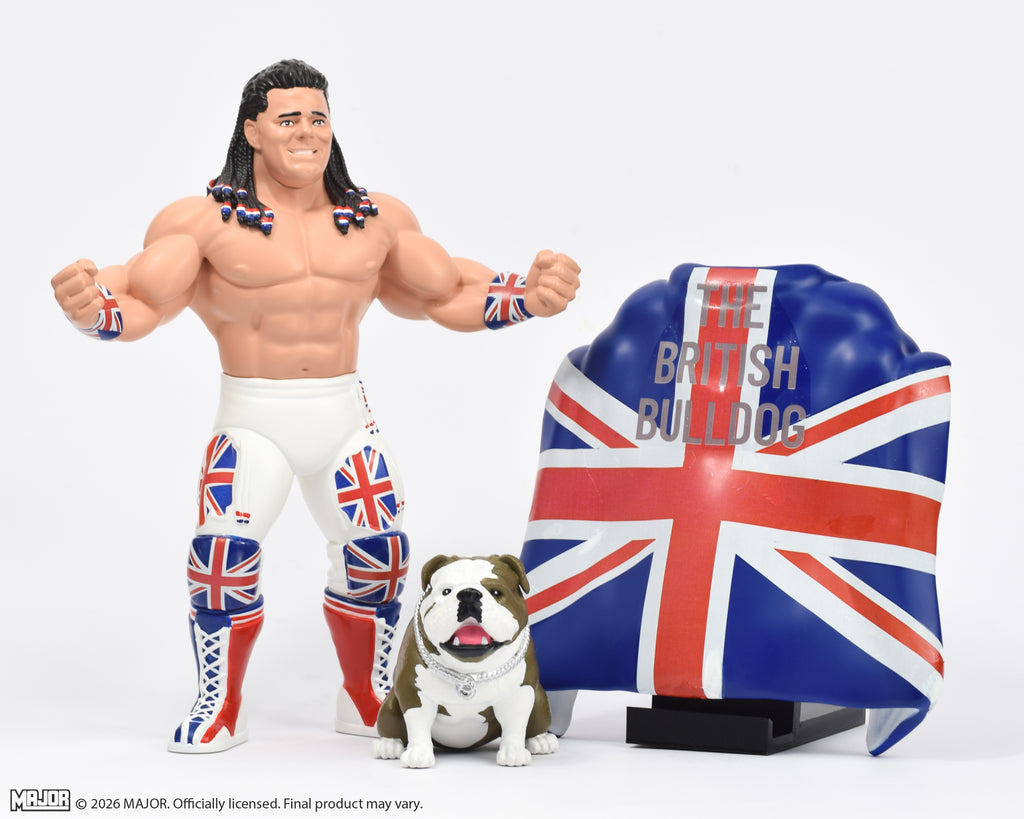 Davey Boy Smith with Winston Big Rubber Guy (FREE US SHIPPING - SHIPS IN JANUARY)