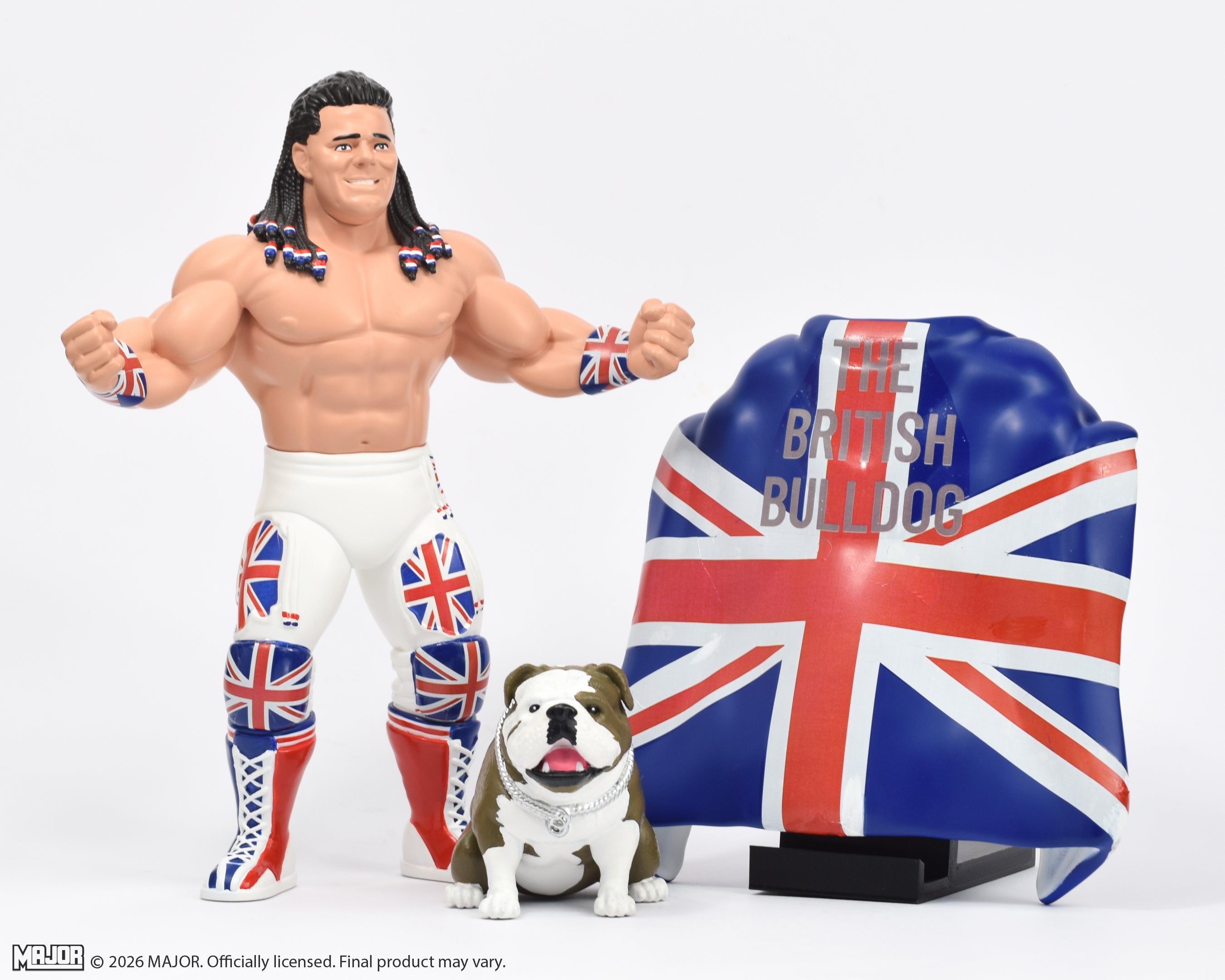 Davey Boy Smith with Winston Big Rubber Guy (FREE US SHIPPING - SHIPS IN JANUARY)