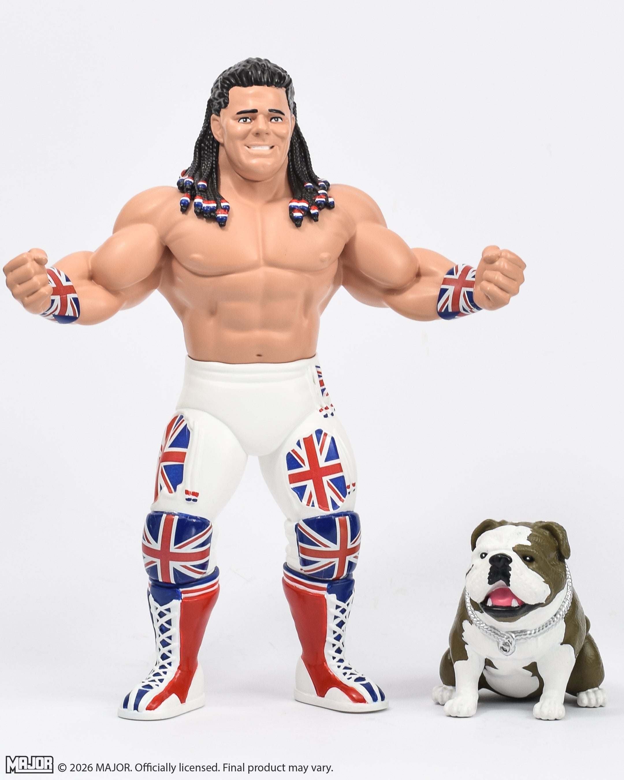 Davey Boy Smith with Winston Big Rubber Guy (FREE US SHIPPING - SHIPS IN JANUARY)