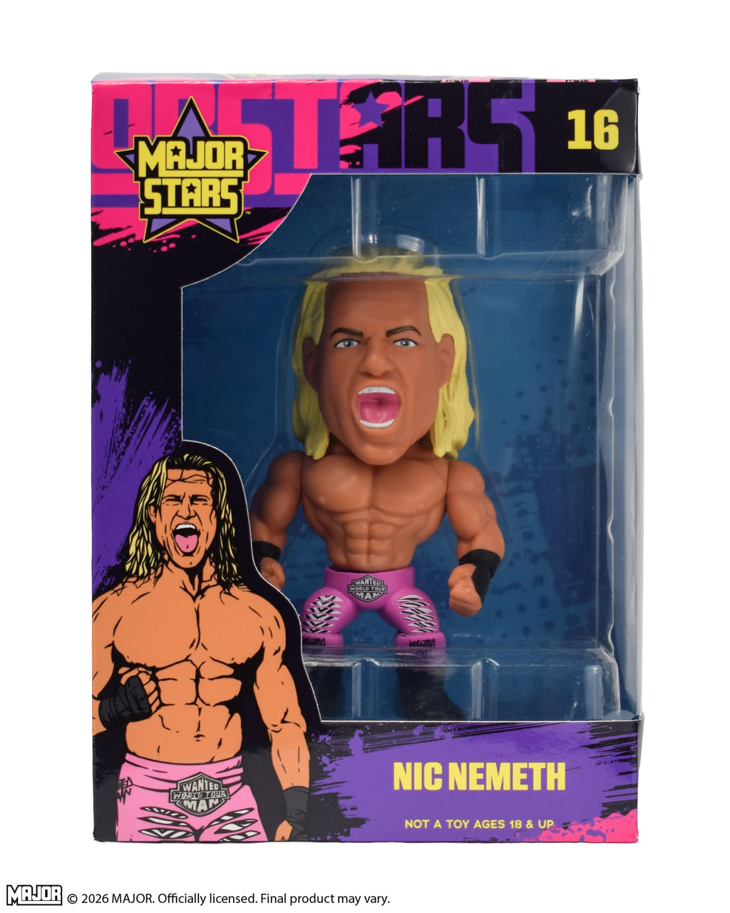 Major Stars Nic Nemeth 4-Inch Collectible Figure (FREE US SHIPPING - SHIPS IN NOVEMBER)