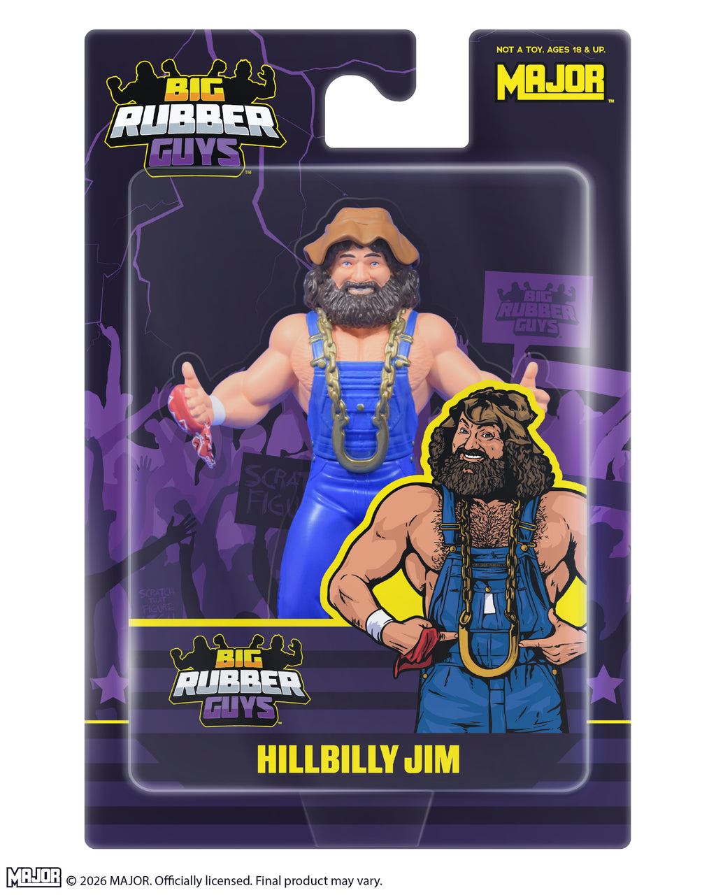 BIG RUBBER GUYS SERIES 17 Hill Billy Jim (FREE US SHIPPING)