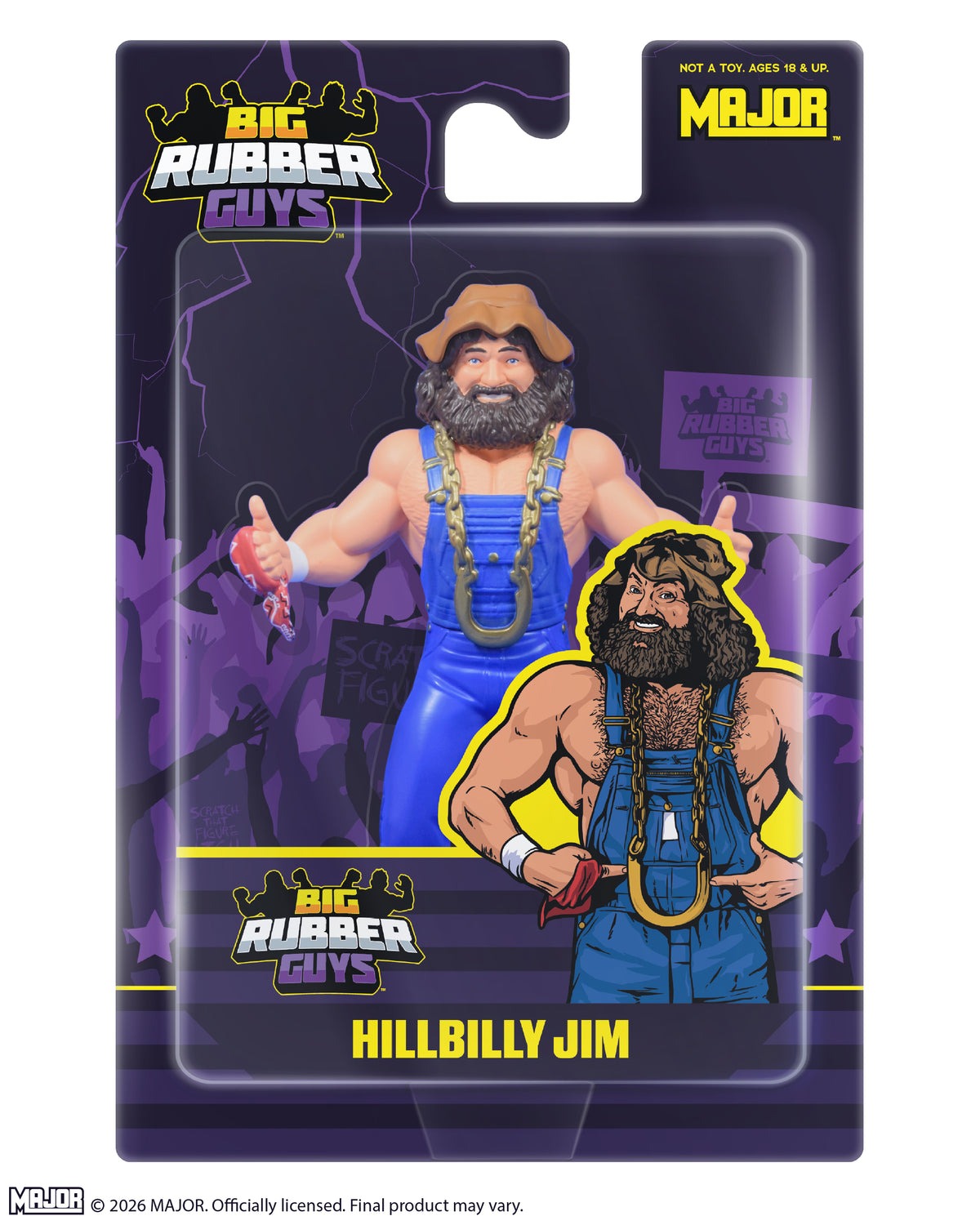 BIG RUBBER GUYS SERIES 17 Hill Billy Jim (FREE US SHIPPING)