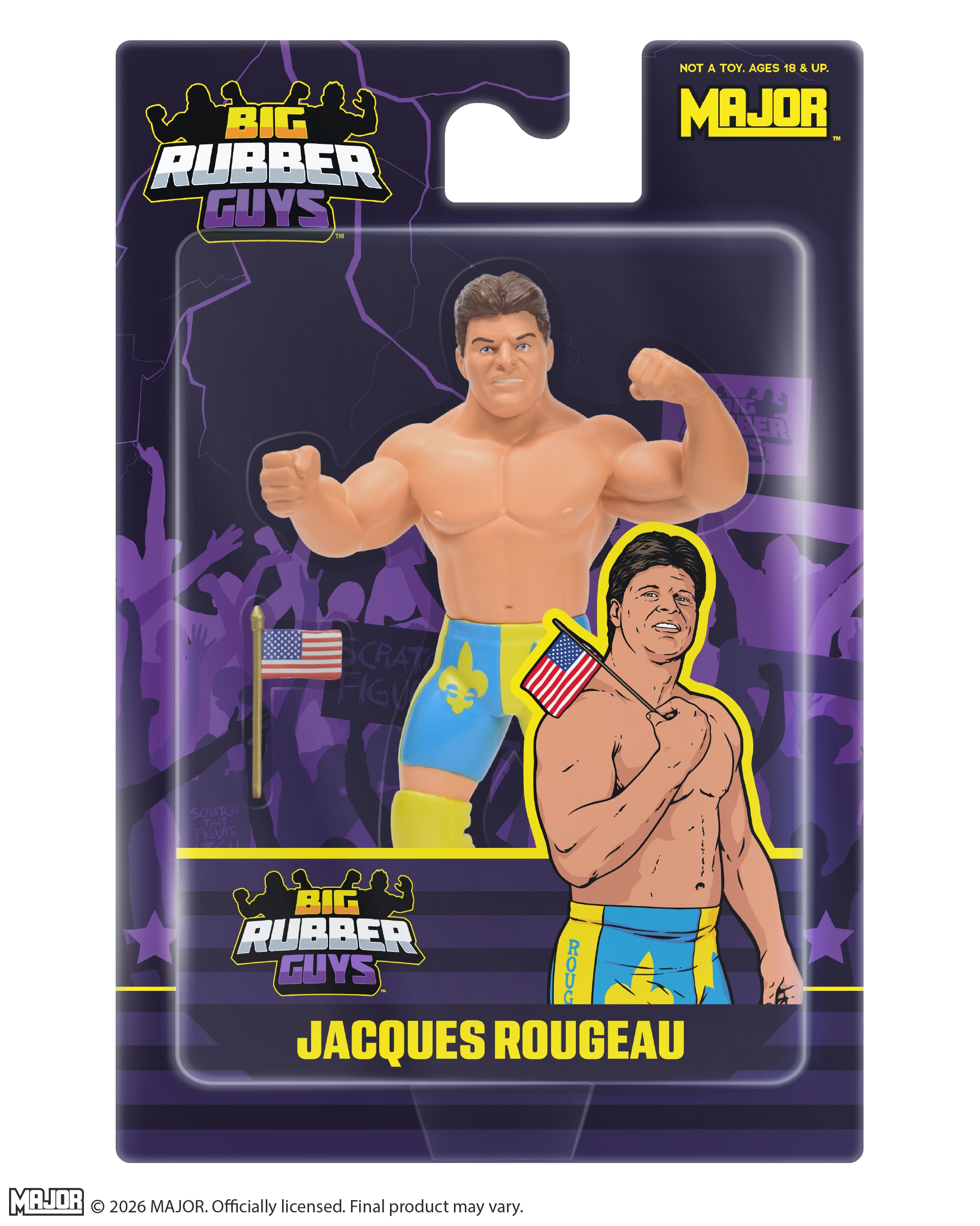 BIG RUBBER GUYS SERIES 18 JACQUES ROUGEAU (FREE US SHIPPING - SHIPS IN JULY)