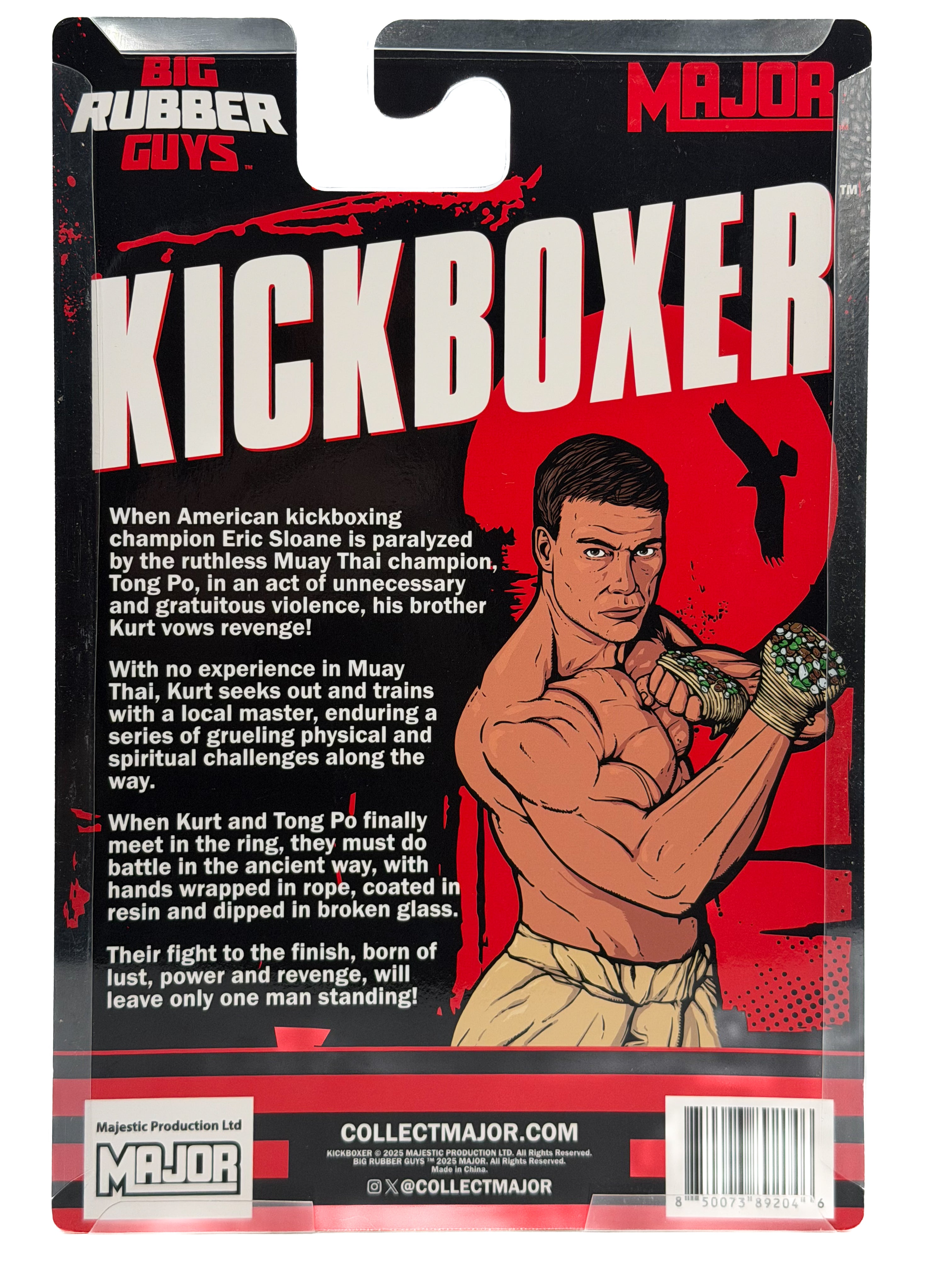 BIG RUBBER GUYS KICKBOXER - BLOODY KURT SLOANE  (FREE US SHIPPING )