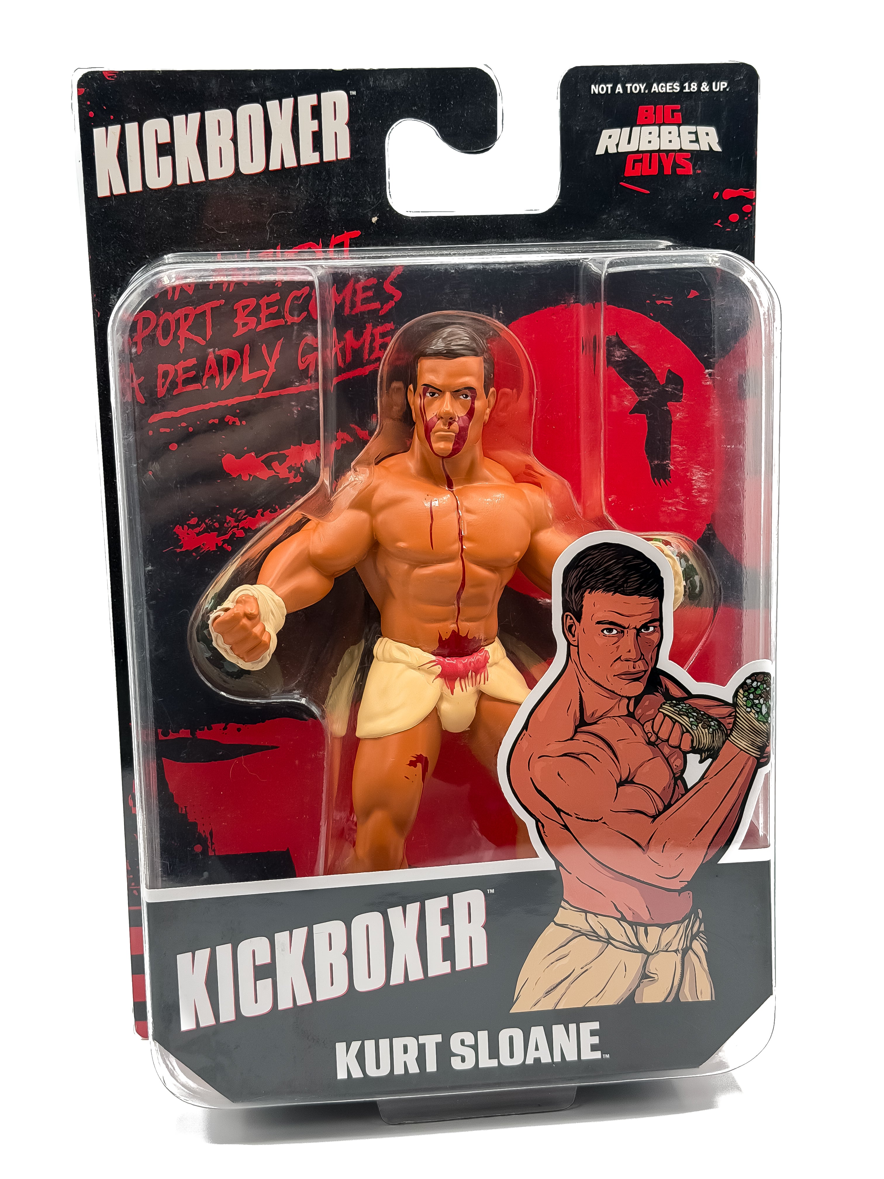 BIG RUBBER GUYS KICKBOXER - BLOODY KURT SLOANE  (FREE US SHIPPING )