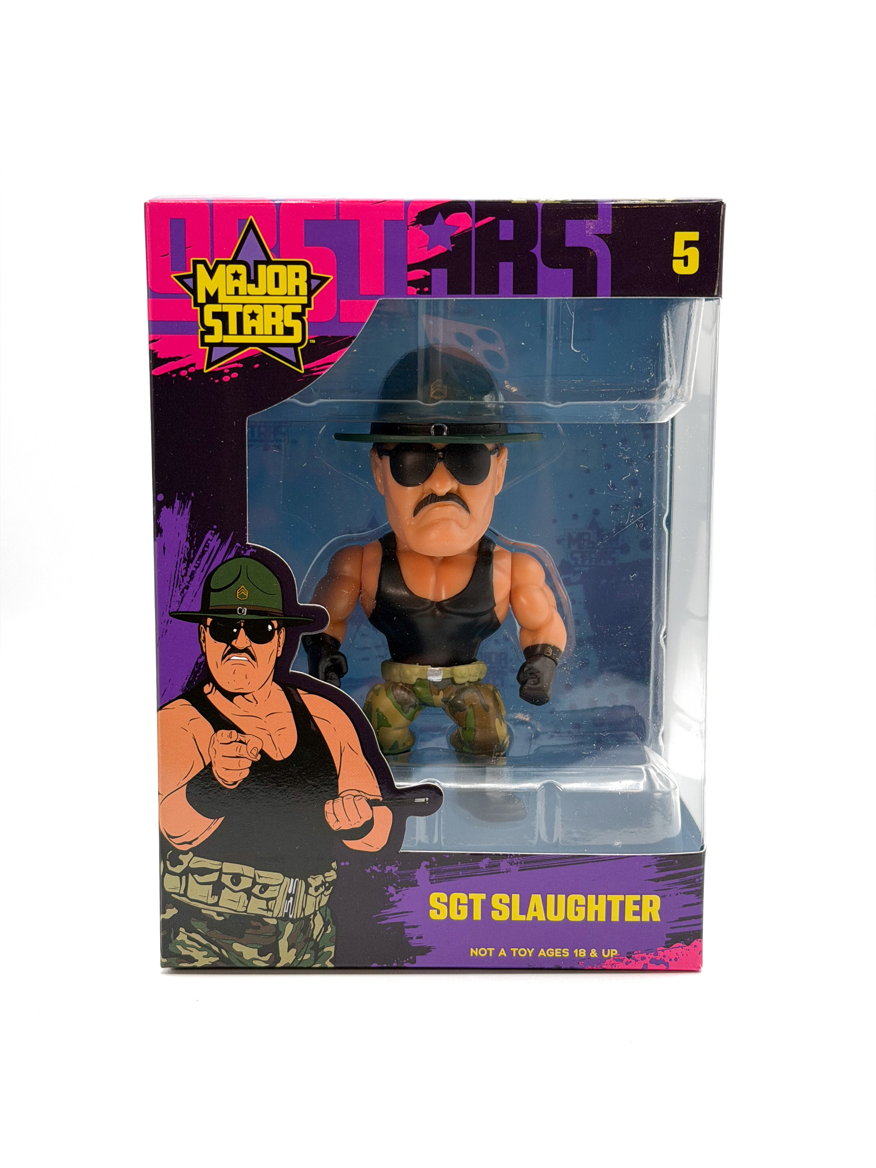 Major Stars Sgt Slaughter (FREE US SHIPPING - IN STOCK)