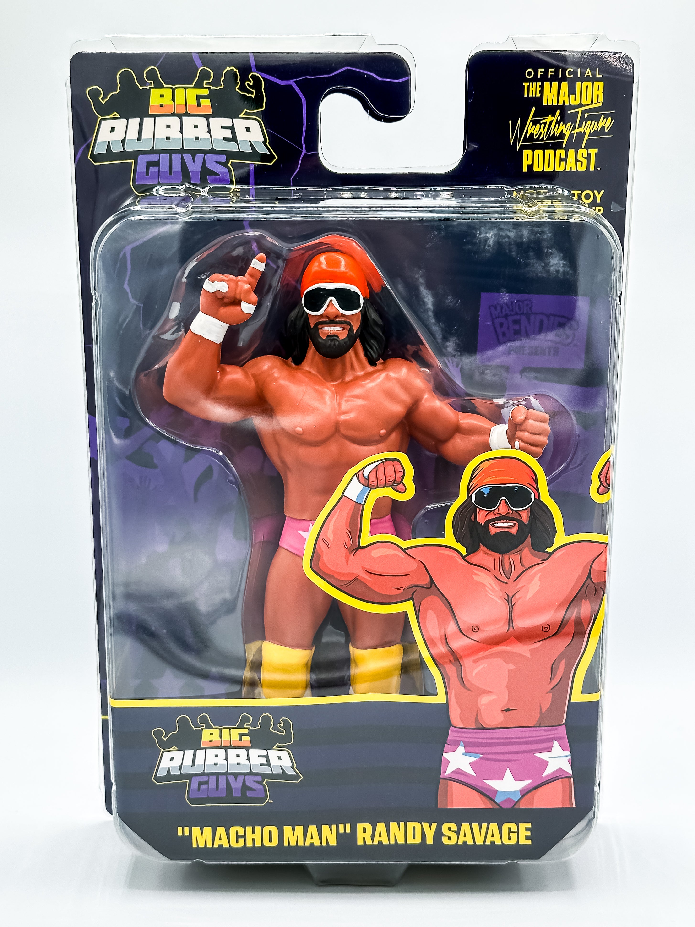 BIG RUBBER GUYS: "Macho Man" Randy Savage Pink (FREE US SHIPPING - SHIPS IN SEPTEMBER )