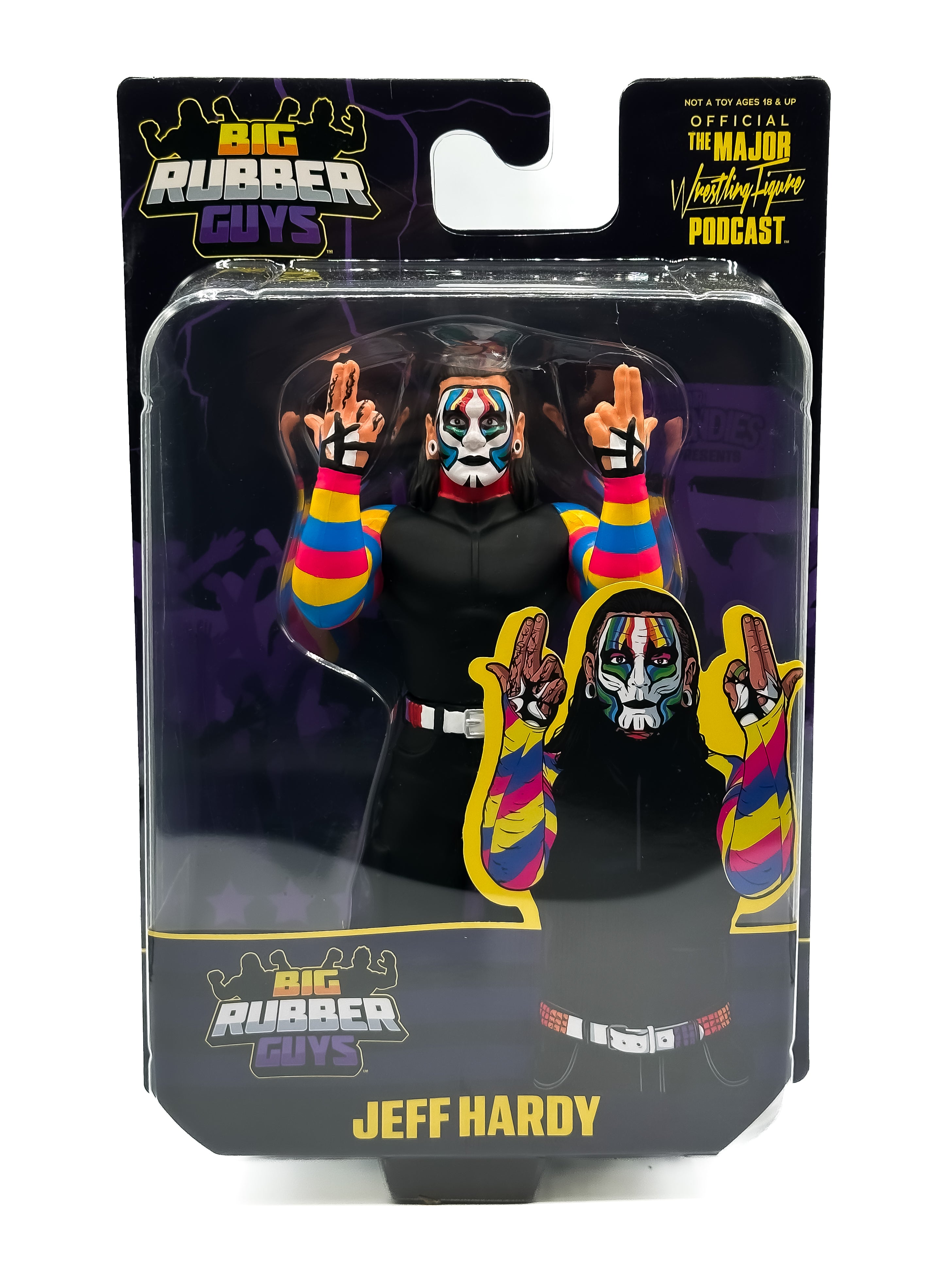 BIG RUBBER GUYS SERIES 9 JEFF HARDY (FREE US SHIPPING - IN STOCK)