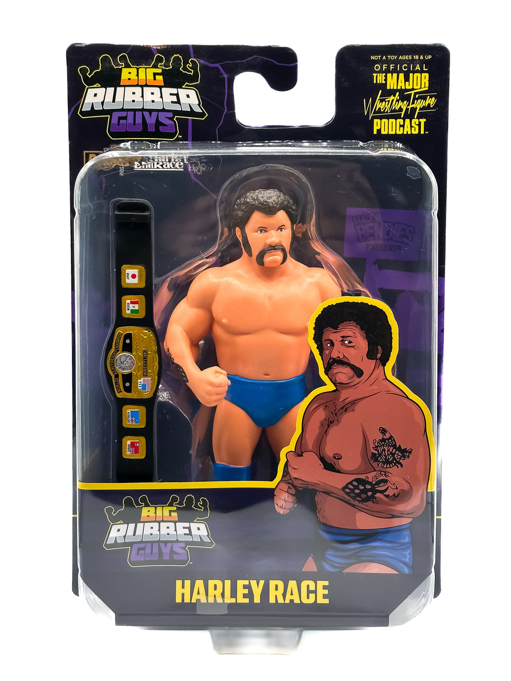 BIG RUBBER GUYS SERIES 9 HARLEY RACE (FREE US SHIPPING - NOT MINT)