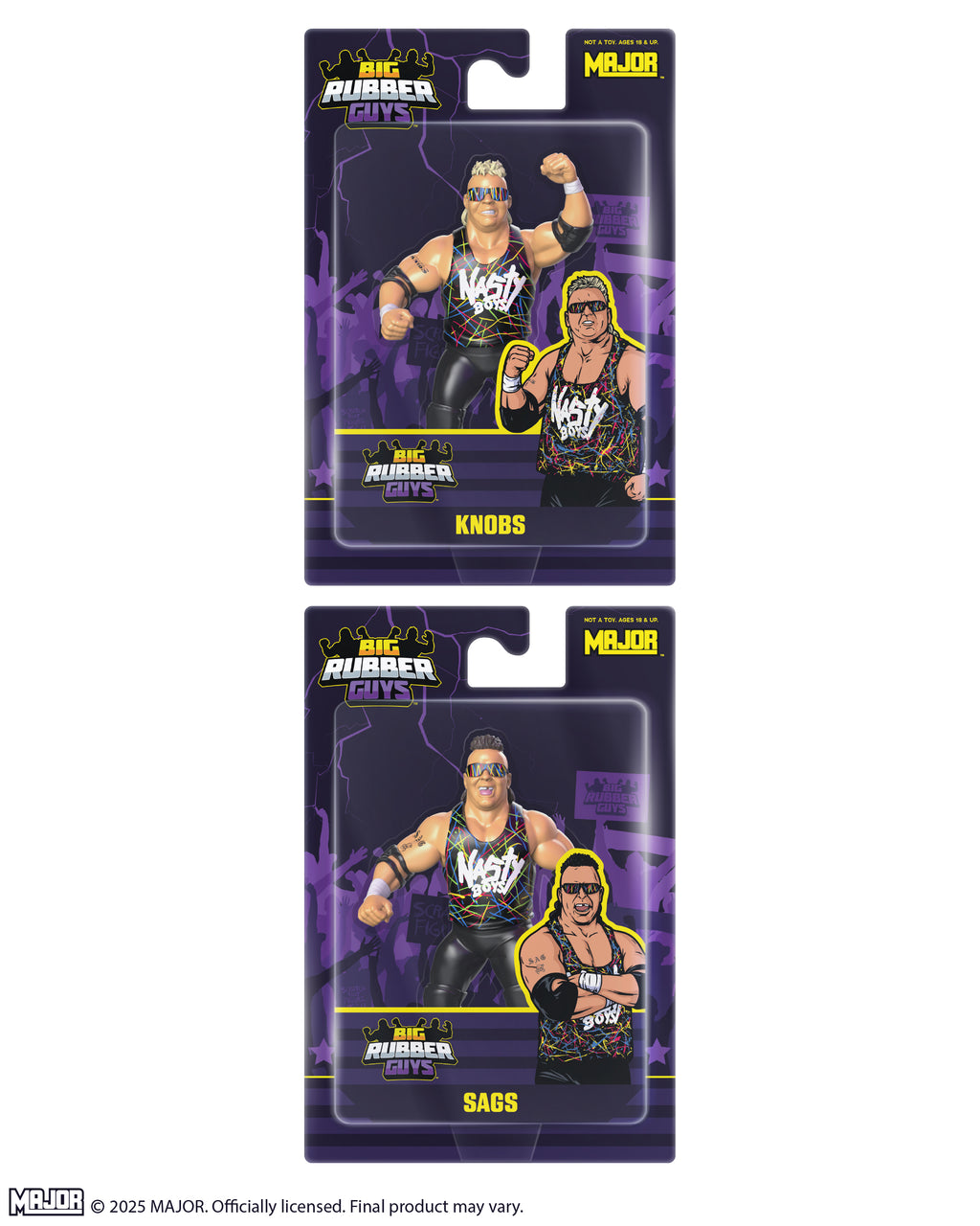 BIG RUBBER GUYS SERIES 15 NASTY BOYS (FREE US SHIPPING)