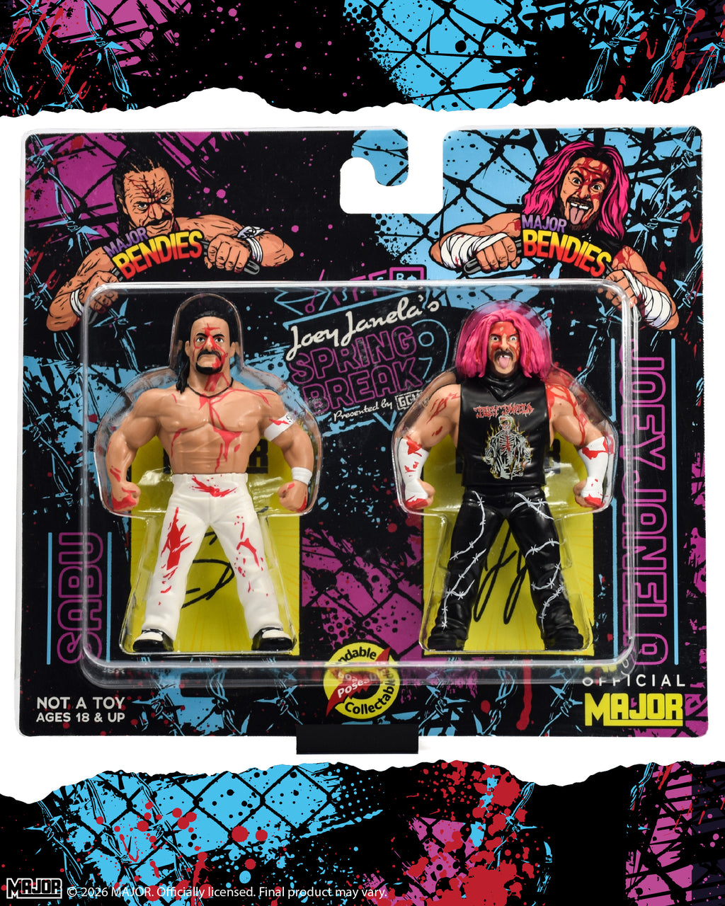 Sabu and Joey Janela Two Pack (FREE US SHIPPING - SHIPS IN August)