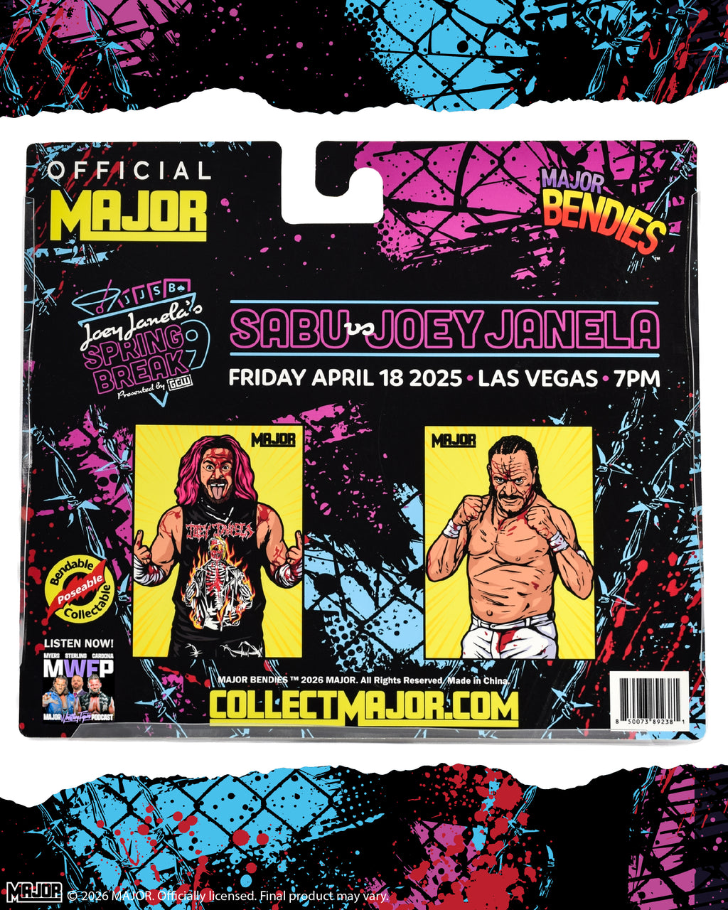 Sabu and Joey Janela Two Pack (FREE US SHIPPING - SHIPS IN August)