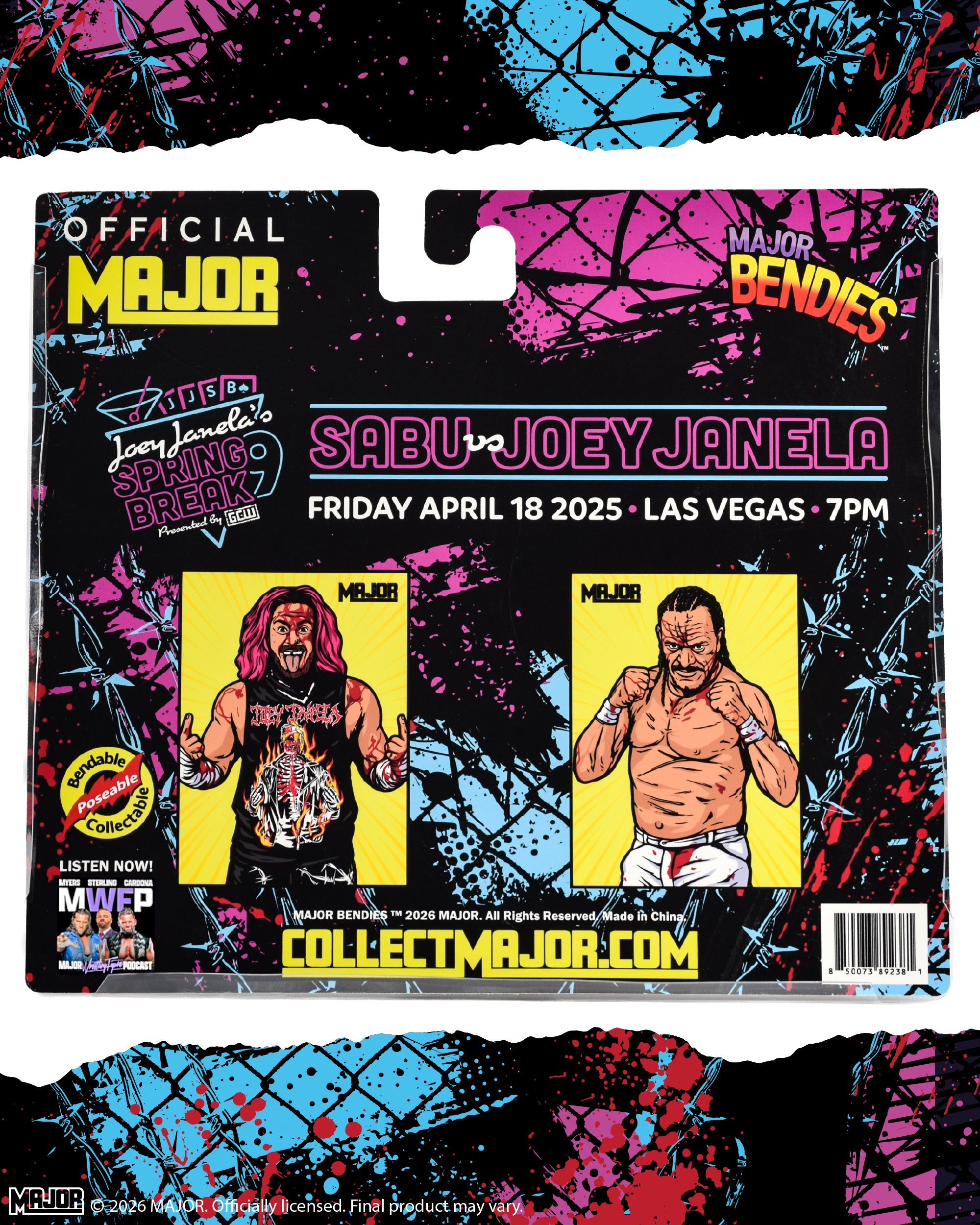 Sabu and Joey Janela Two Pack (FREE US SHIPPING - SHIPS IN August)