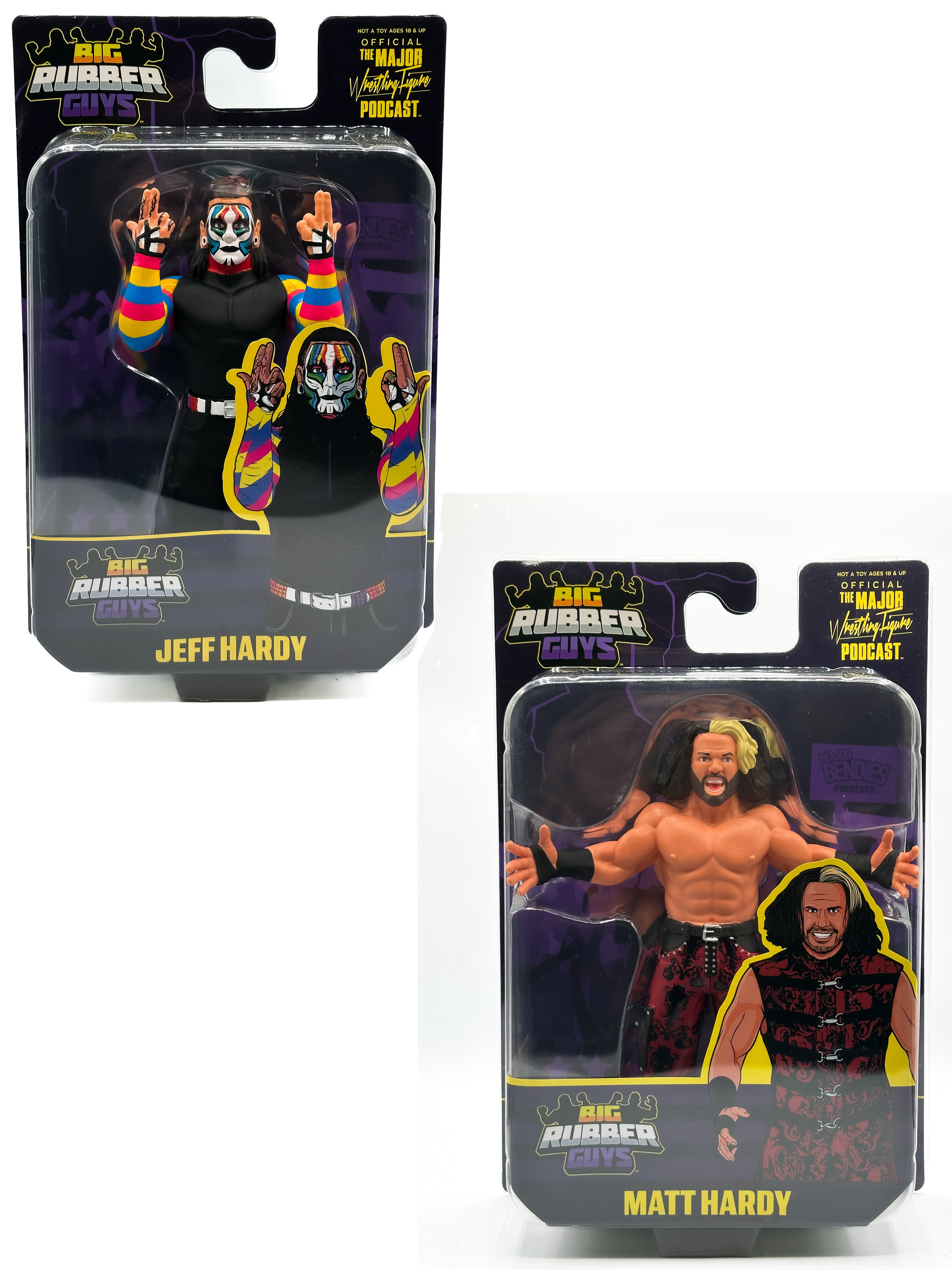BIG RUBBER GUYS SERIES HARDY BOYZ (FREE US SHIPPING - IN STOCK)