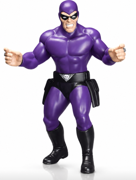 Phantom Big Rubber Guy Action Figure, 1980s Retro 8" Collectible Toy  (FREE US SHIPPING - SHIPS IN APRIL)