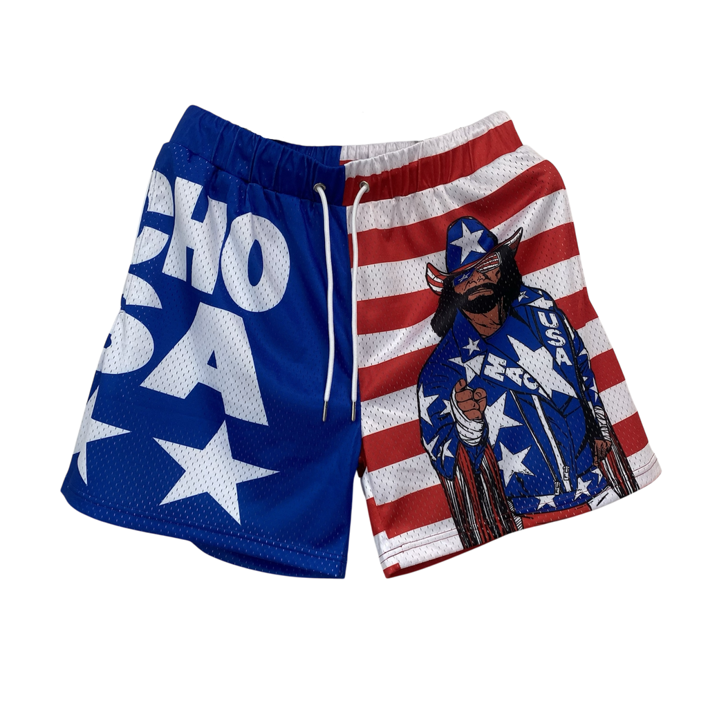 USA Macho Man Randy Savage Shorts (FREE US SHIPPING)
